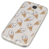 Pokrowiec etui elowe Ruchome Oczka Lody do SAMSUNG GT-i9500 Galaxy S IV