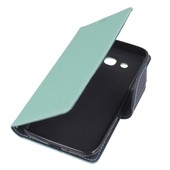 Pokrowiec etui z klapk na magnes Fancy Case mitowo-granatowe do SAMSUNG Galaxy J2 (2016)