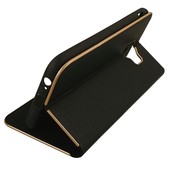 Pokrowiec etui Portfelowe z ramką Vennus Book czarne SAMSUNG Galaxy J4 / 3