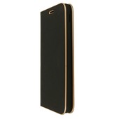Pokrowiec etui Portfelowe z ramką Vennus Book czarne SAMSUNG Galaxy J4 / 7