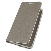 Pokrowiec etui Portfelowe z ramką Vennus Book szare do SAMSUNG Galaxy J4