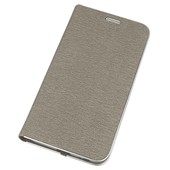 Pokrowiec etui Portfelowe z ramką Vennus Book szare SAMSUNG Galaxy J4 / 4
