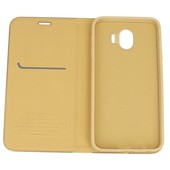 Pokrowiec etui Portfelowe z ramką Vennus Book złote SAMSUNG Galaxy J4 / 2