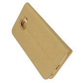 Pokrowiec etui Portfelowe z ramką Vennus Book złote SAMSUNG Galaxy J4 / 5