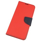 etui z klapk� etui z klapk� na magnes Fancy Case czerwono-granatowe do NOKIA 6.1 2018