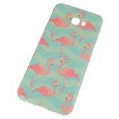 Pokrowiec etui silikonowe wzr Flamingi do SAMSUNG Galaxy J4+