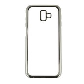 Pokrowiec etui żelowe Ultracienkie z ramką srebrne LG K3 LTE Dual SIM / 3