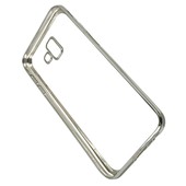 Pokrowiec etui żelowe Ultracienkie z ramką srebrne LG K3 LTE Dual SIM / 4