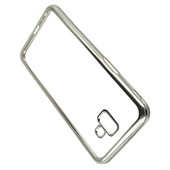 Pokrowiec etui żelowe Ultracienkie z ramką srebrne LG K3 LTE Dual SIM / 5