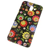 Pokrowiec etui silikonowe wzr Kwiatowy Folk do SAMSUNG Galaxy J6+