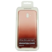 Pokrowiec etui oryginalne Gradation Cover EF-AJ610CR czerwone do SAMSUNG Galaxy J6+