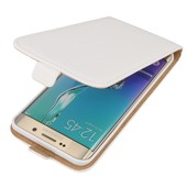 etui z klapk� z klapk� na magnes Prestige Slim Flexi bia�y do SAMSUNG Galaxy S6 Edge+