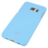 Pokrowiec etui silikonowe Mercury JELLY CASE b��kitne do SAMSUNG Galaxy S6 Edge+
