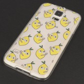 Pokrowiec etui elowe Ruchome Oczka Cytryny do SAMSUNG Galaxy S5 Neo