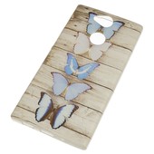 Pokrowiec etui silikonowe wzr Niebieskie Motyle do SONY Xperia 5 V