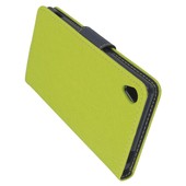 Pokrowiec etui z klapką na magnes Fancy Case limonkowo-granatowe PHILIPS Xenium V787 / 5