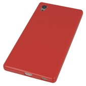 Pokrowiec silikonowe etui BACK CASE czerwone do SONY Xperia Z5