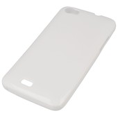 Pokrowiec silikonowe etui BACK CASE bia�e do Wiko Lenny