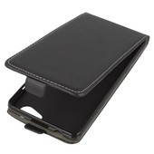 etui z klapk� z klapk� na magnes Prestige Slim Flexi czarny do Wiko Pulp Fab 4G