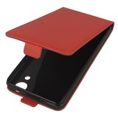 Pokrowiec z klapk� na magnes Prestige Slim Flexi czerwony do Wiko Rainbow Lite