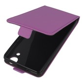 Pokrowiec z klapk� na magnes Prestige Slim Flexi fioletowy do Wiko Rainbow Lite