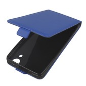 Pokrowiec z klapk� na magnes Prestige Slim Flexi niebieski do Wiko Rainbow Lite