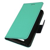 etui z kieszonk� etui z klapk� na magnes Fancy Case mi�towo-granatowe do Wiko View