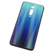 Pokrowiec etui silikonowe Rainbow Case Ombre niebieskie do Xiaomi Mi 9T
