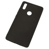 Pokrowiec etui silikonowe Plush Case czarne do Xiaomi Mi 7