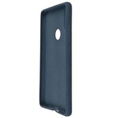 Pokrowiec etui silikonowe Plush Case niebieskie Xiaomi Mi 7 / 6