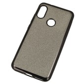 etui brokatowe etui �elowe GLITTER z ramk� czarne do Xiaomi Mi A2