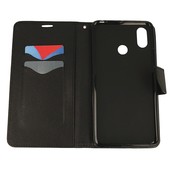 Pokrowiec etui z klapką na magnes Fancy Case czarne Xiaomi Mi Max 3 / 3