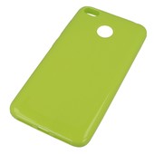 etui prze�roczyste silikonowe etui BACK CASE limonkowe do Xiaomi Redmi 4X