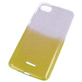 Pokrowiec etui z brokatem Bling Ombre złote do Xiaomi Redmi 6A
