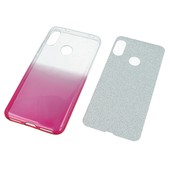 Pokrowiec etui z brokatem Bling Ombre różowe Xiaomi Mi A2 Lite / 2
