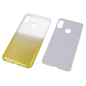 Pokrowiec etui z brokatem Bling Ombre złote Xiaomi Mi A2 Lite / 2