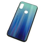 Pokrowiec etui silikonowe Rainbow Case Ombre niebieskie do Xiaomi Redmi Note 6 Pro