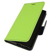 etui z kieszonk� etui z klapk� na magnes Fancy Case limonkowo-granatowe do SONY Xperia L2