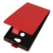 Pokrowiec z klapk na magnes Prestige Slim Flexi czerwony do SONY Xperia L2