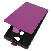 Pokrowiec z klapk� na magnes Slim Flexi fioletowy do SONY Xperia L2