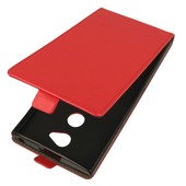 Pokrowiec z klapk na magnes Prestige Slim Flexi czerwony do SONY Xperia XA2 Ultra