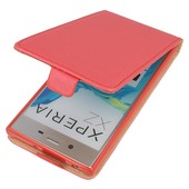 etui z klapk� z klapk� na magnes Prestige Slim Flexi czerwony do SONY Xperia XZ