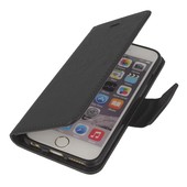 Pokrowiec etui z klapk na magnes Fancy Case czarne do APPLE iPhone 6s
