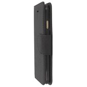 Pokrowiec etui z klapką na magnes Fancy Case czarne APPLE iPhone 6 / 6