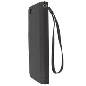 Pokrowiec etui z klapką na magnes Fancy Case czarne APPLE iPhone 6 / 7