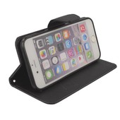 Pokrowiec etui z klapką na magnes Fancy Case czarne APPLE iPhone 6 / 8
