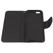 Pokrowiec etui z klapką na magnes Fancy Case czarne APPLE iPhone 6 / 10