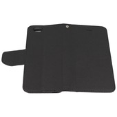 Pokrowiec etui z klapką na magnes Fancy Case czarne APPLE iPhone 6 / 11