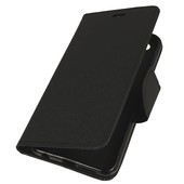 Pokrowiec etui z klapk na magnes Fancy Case czarne do ASUS Zenfone 4 ZE554KL