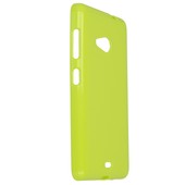 Pokrowiec silikonowe etui BACK CASE zielone Microsoft Lumia 535 / 7
